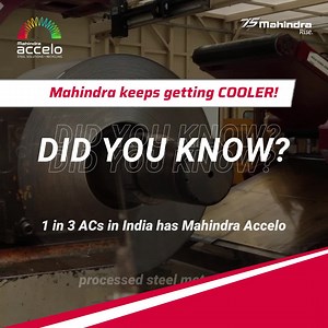 Utilizing the best of global technologies and processes, Mahindra Accelo manufactures state of the art steel motor cores (stator and rotor) that are used in AC compressors. One out of every three ACs in India have motor cores from Accelo. The company has over the years ventured into processing steel and manufacturing motor cores for home-appliances and, potentially, electric vehicles in future. #MahindraRise | Mahindra Group
