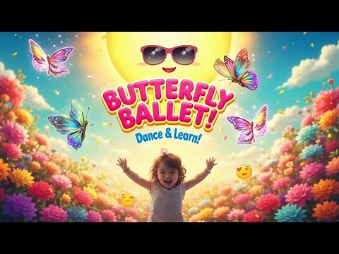 Butterfly Ballet Dance 🦋 | Kids' Movement Song | Learn Colors & Counting | Educational Toddler Music