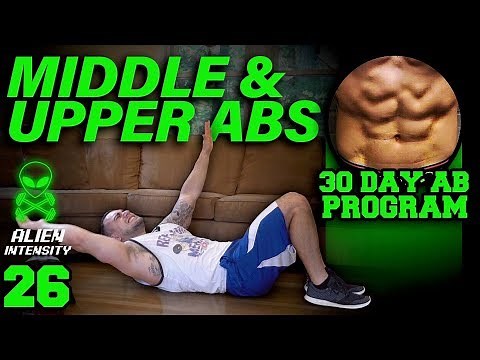 Upper Abs & Middle Abs Workout At Home | 30 Days to Six Pack Abs for Beginner to Advanced Day 26