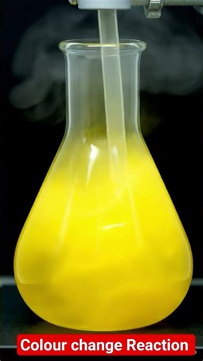 can you identify thereaction#colour change reaction #chemisty