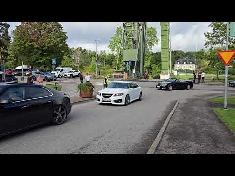 Saab Museum 50 years - Saab 9-5ng drive-in