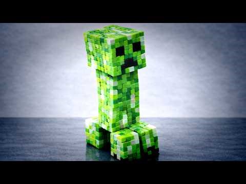 How to Build a Minecraft Creeper Figure With Clay