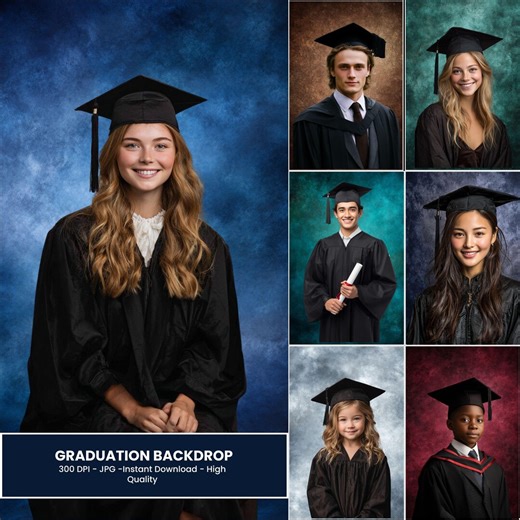 Graduation Digital Backdrops: Classic Senior Session Photo Background for Photoshop, Class Picture Backdrop Digital Download - Etsy