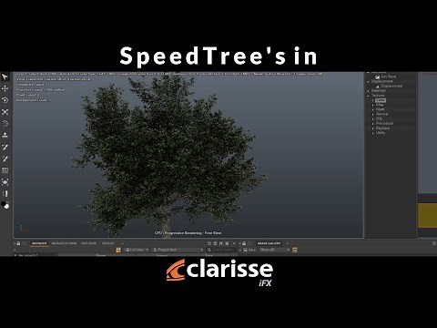 Using SpeedTree Assets in Clarisse iFX