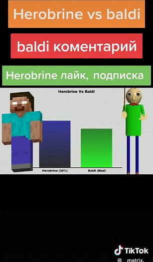 #herobrine #херобрин #vs #baldi #балди