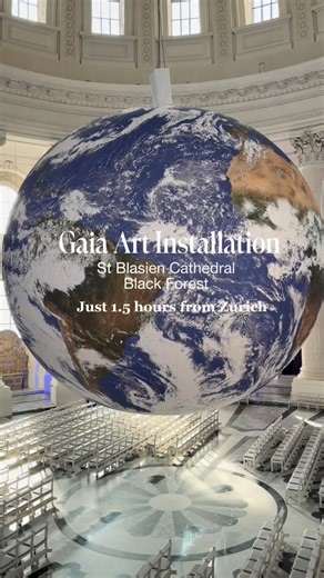 Christina Fryer | Zurich & Switzerland Guide & Travel on Instagram: "During my recent trip to the Black Forest I discovered what could be the perfect autumn outing from Zurich! The GAIA art installation by British artist Luke Jerram is currently on display at St Blasien cathedral in the Black Forest German & is definitely worth a visit! It’s just an hour and a half from Zurich and is very impressive. Be quick though as it’s only on till 9th November! Entrance is FREE but donations are welcome! T