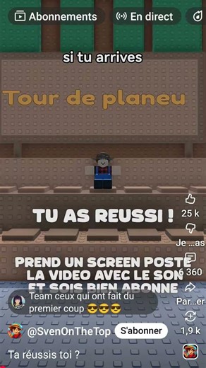 J'ai réussi ! #roblox #supercellcreator
