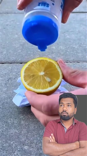 Lemon + Baking Soda Fire Trick 😱 Real or Fake? #HackExposed #LemonExperiment #FireTrick#ViralHack