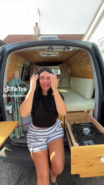 Before and after volkswagen caddy van to campervan conversion