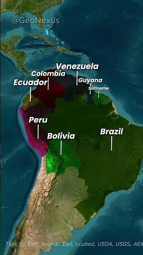 12 Countries in One Continent! Get to Know South America 🌎 #southamerica #southamerica