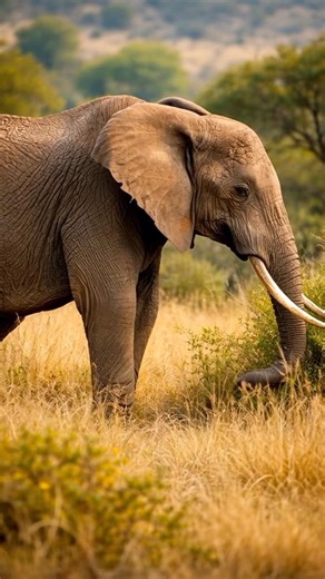 Majestic Elephant Walking in the Wild 🐘 #short #elephent #wildlifephotography