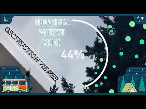 Starlink Obstruction Viewer, 360 degree field of view! Setting up and placing your Dishy.