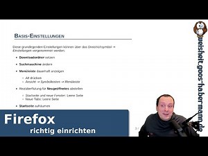 Firefox richtig einrichten