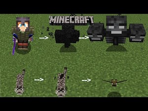 Changing into mobs with the morph mod | Minecraft Mod Showcase