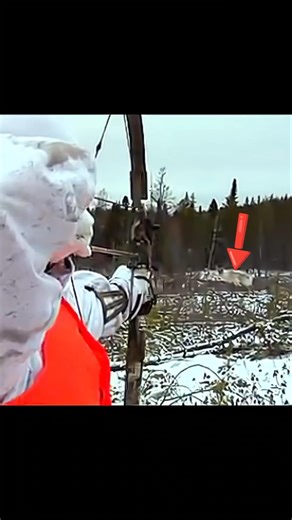 🦌 Epic Caribou Bow Shot 🏹 | One Arrow, One Perfect Moment #Caribou #CaribouHunt #BowHunting #Archery