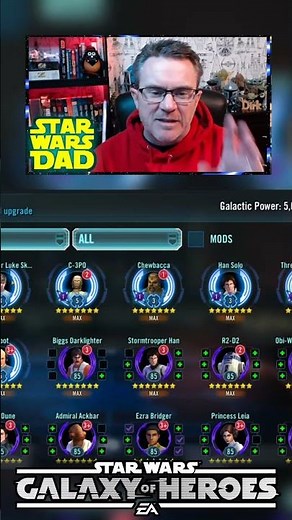 SWGOH - How to Mod CLS! Commander Luke Skywalker