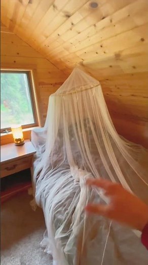 Quick tour of my off-grid cabin in Alaska. #build #simpleliving #cabintour #diy #cozy #selfreliance