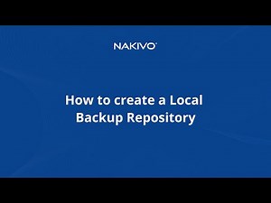 How to Create a Local Backup Repository