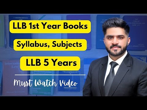 LLB FIRST YEAR BOOKS, SYLLABUS AND SUBJECTS| Complete Details| LLB 5 Years