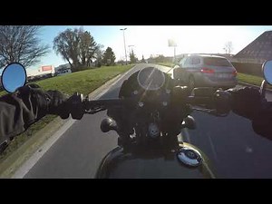BEST SOUND EVER EXHAUST VANCE & HINES HI OUTPUT SLIP-ON - HARLEY DAVIDSON STREET ROD 750 - VERY LOUD