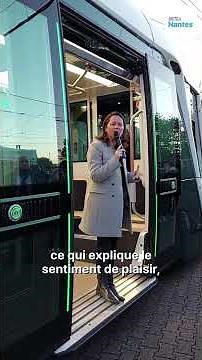 Le nouveau tram de Nantes circule sur la ligne 1