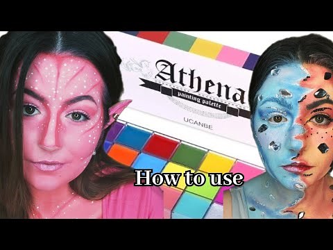 How to use the Athena Face Paint Pallet 🎨 #facepainting #cosplay #howto #athena
