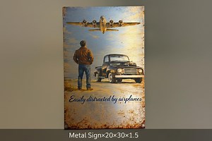 Vintage Airplane Sign Metal Aviation Wall Art Rustic Pilot Gift Idea Airplane Enthusiast Garage Decor Man Cave Aircraft Lover Retro Bomber - Etsy