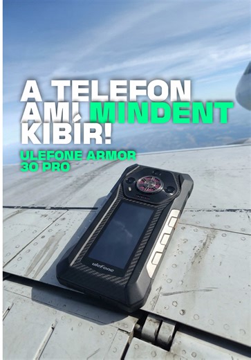 Az Ulefone Armor 30 Pro nem finomkodik. Ez a telefon nem arra készült, hogy szépen mutasson a dohányzóasztalon, hanem arra, hogy kibírja azt is, amitől egy átlagmobil már szabadságra menne. IP68, IP69K, MIL-STD-810H, brutál strapabírás, mellé pedig egy olyan méret és súly, amitől rögtön érzed: itt bizony van anyag. 😄 Ami viszont benne a legjobb, hogy nem csak egy túlélőtelefon. Kapott egy 6,95 colos 120 Hz-es kijelzőt, plusz egy hátsó másodkijelzőt is, ami nem csak vagány, hanem tényleg hasznos