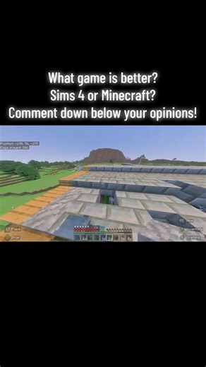 Is Sims 4 or Minecraft better?#gaming #minecraft #sims4 #gameplay #viral