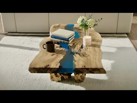 The One Who Breathes Life Into A Dead Log: The Most Beautiful Epoxy Resin Table Recreating The Ocean
