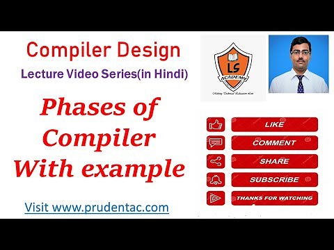 Phases of Compiler with examples| Phases of compiler in hindi|phases of compiler with solved example