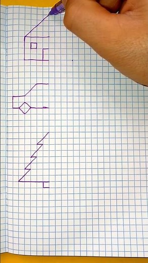 Fun Drawing Collection for Students Easy Graphic Dictation on Graph Paper