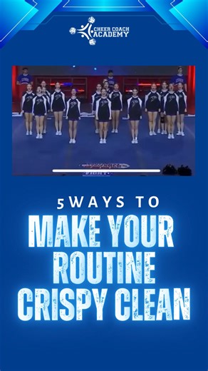 You have the skills. But, is your routine 🥓 CRISPY 🥓 🧼 CLEAN 🧼 ?? Find out how to clean your routine here: https://www.cheercoachacademy.com/blog/clean-precise-cheer-routines | Cheer Coach Academy