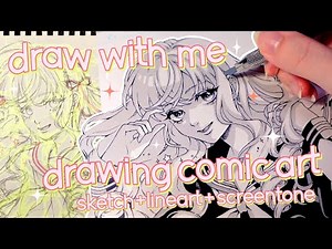 draw with me through the midnight silence･*☾ cozy asmr drawing + no talking✰⋆