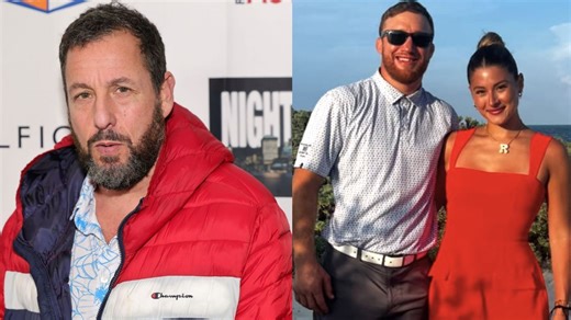 Adam Sandler, Justin Gaethje's girlfriend Sophia Romano bond over Yankees love in surprise New York City linkup