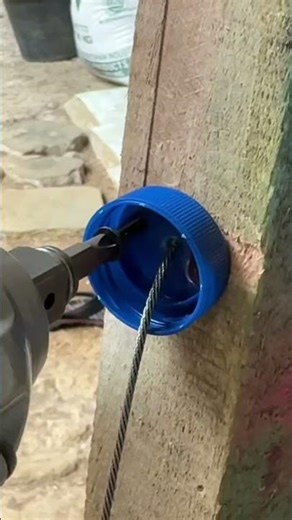 make a wire rope hook on wood