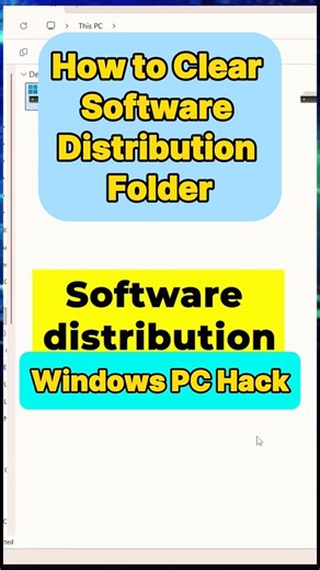 How to Clear Software Distribution Folder #fypシ #WindowsTips #windows #pctips #techtips #viral