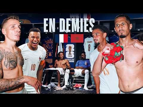 JOIE et mots des BLEUS dans le VESTIAIRE ! (après-match France-Maroc 2-0)