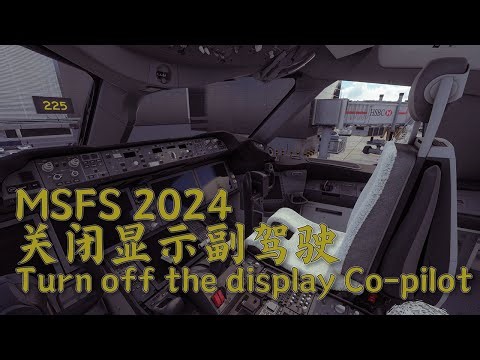 MSFS2024副驾驶太烦人？轻松关闭它 Turn off the display Co-pilot on MSFS 2024