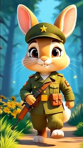 A Rabbit army war part 1 #viral #cartoon #jaidmeel #funny #trending #animation