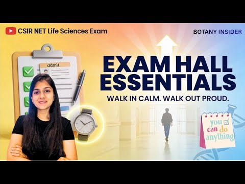 CSIR NET Exam Day Essentials | Last-Minute CSIR NET Exam Hall Guide