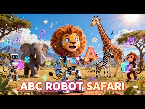 ABC Transform Robot Safari Animals Song | Vivid Nest