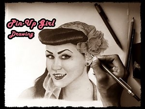 Drawing Pin Up Girl