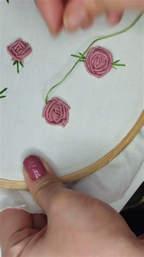 Step by Step Guide for Beginners,Bullion Stitch Rose degines,Hand Embroidery Bullion Stitch tutorial