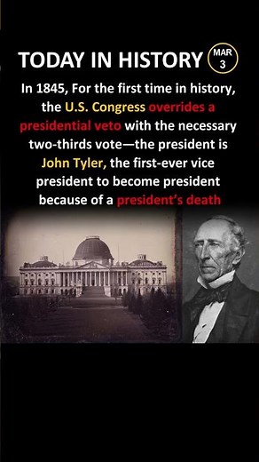 John Tyler Learned Congress Always Wins #history #politics #shocking