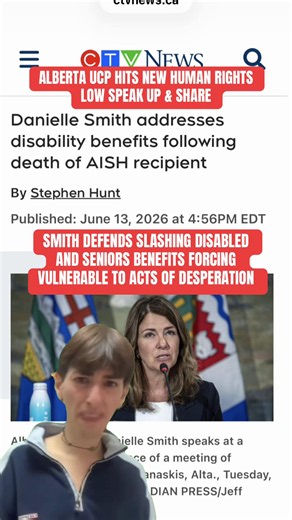 Danielle Smith Alberta Seperation and UCP slashing disability benefits while she hits an all time low in the polls, Man dies after expressing fears over Alberta disability transition An Alberta man who had been outspoken about changes to the province’s disability support system appears to have died by suicide after sending a lengthy message to government officials, media and advocates criticizing the transition from AISH to a new disability program. Bruce Johnson, 57, said in his final written m