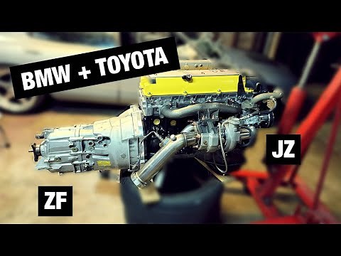 1JZ to BMW ZF Transmission adapter kit install