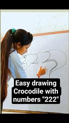 “Crocodile Drawing Step by Step | Beginner to Pro 🐊✨” crocodile drawing || #shorts #drawing #art