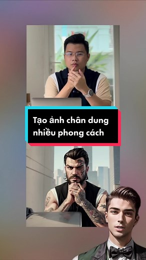 Tạo ảnh chân dung nhiều phong cách with AI ART