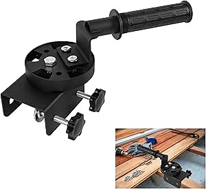 Deck Board Straightening Tool, Deck Building Tool, Heavy Duty Wheeled Lever Deck Board Bending and Locking System for Faster and Easier Deck Installation (Black Metal)